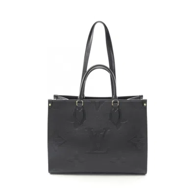 Pre-owned Louis Vuitton Black Leather Tote Bag ()