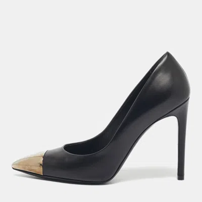 Pre-owned Louis Vuitton Black Leather Urban Twist Pumps Size 38