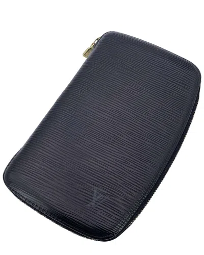 Pre-owned Louis Vuitton Black Leather Wallet (authentic Pre-loved)