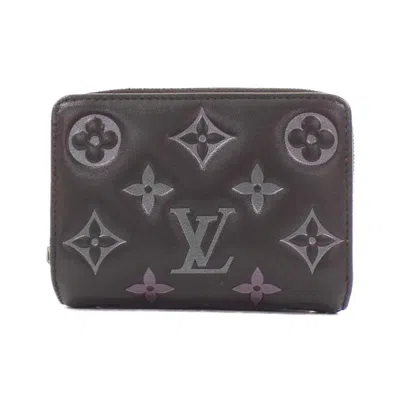 Pre-owned Louis Vuitton Black Leather Wallet (bi-fold) ()