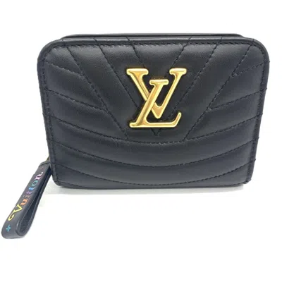 Pre-owned Louis Vuitton Black Leather Wallet (bi-fold) ()