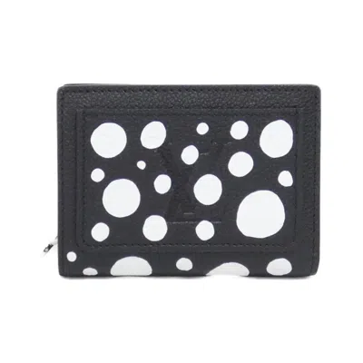 Pre-owned Louis Vuitton Black Leather Wallet (bi-fold) ()
