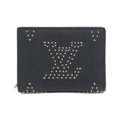 Pre-owned Louis Vuitton Black Leather Wallet (bi-fold) ()