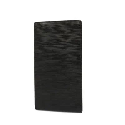 Pre-owned Louis Vuitton Black Leather Wallet  ()