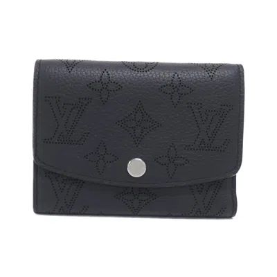 Pre-owned Louis Vuitton Black Leather Wallet (tri-fold) ()