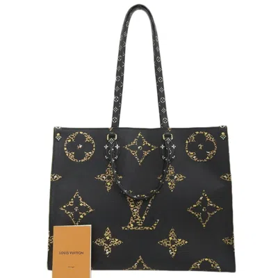Pre-owned Louis Vuitton Black Leopard Noir Pvc Tote Bag ()