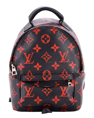 Pre-owned Louis Vuitton Black Limited Edition Monogram Infrarouge Palm Springs Backpack Mini (authentic Pre-lo