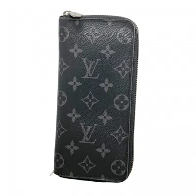 Pre-owned Louis Vuitton Black Long Wallet (bi-fold) ()
