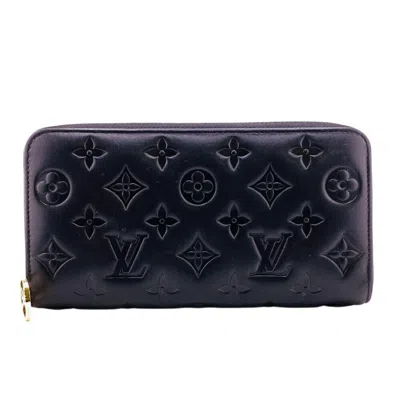 Pre-owned Louis Vuitton Black Long Wallet (bi-fold) ()