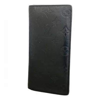 Pre-owned Louis Vuitton Black Long Wallet (bi-fold) ()