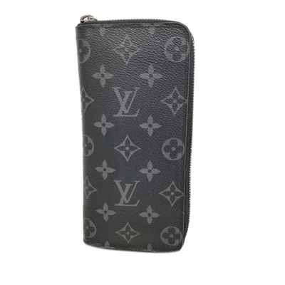 Pre-owned Louis Vuitton Black Long Wallet (bi-fold) ()