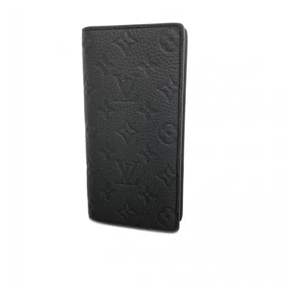 Pre-owned Louis Vuitton Black Long Wallet (bi-fold) ()