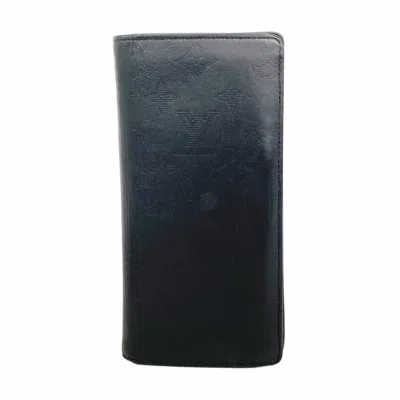 Pre-owned Louis Vuitton Black Long Wallet (bi-fold) ()
