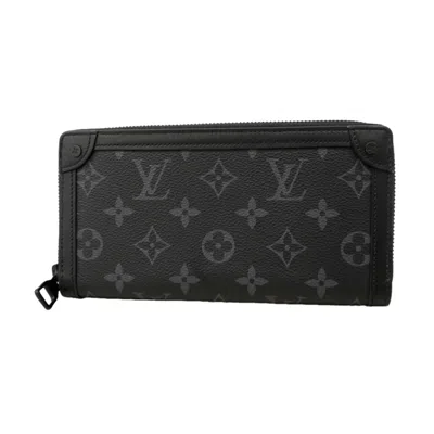 Pre-owned Louis Vuitton Black Long Wallet (bi-fold) ()