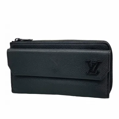 Pre-owned Louis Vuitton Black Long Wallet (bi-fold) ()