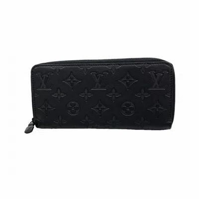 Pre-owned Louis Vuitton Black Long Wallet (bi-fold) ()