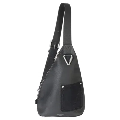 Pre-owned Louis Vuitton Black Lv Touch Calfskin Delta Slingbag