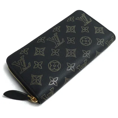 Pre-owned Louis Vuitton Black Mahina Leather Coin Purse/coin Case ()