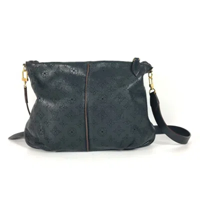 Pre-owned Louis Vuitton Black Mahina Leather Shoulder Bag ()
