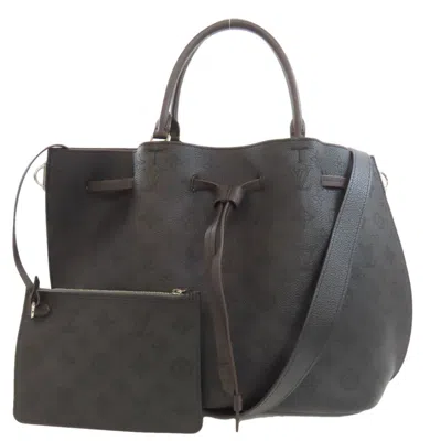 Pre-owned Louis Vuitton Black Mahina Leather Tote Bag ()