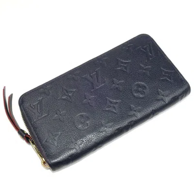 Pre-owned Louis Vuitton Black Marine Rouge Monogram Empreinte Long Wallet (bi-fold) ()