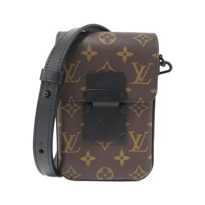 Pre-owned Louis Vuitton Black Marron Coated Canvas Shoulder Bag ()