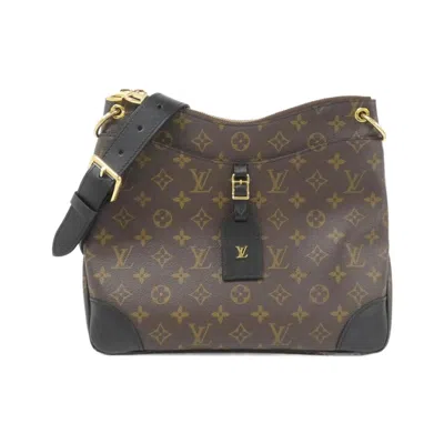 Pre-owned Louis Vuitton Black Marron Coated Canvas Shoulder Bag () In Multi