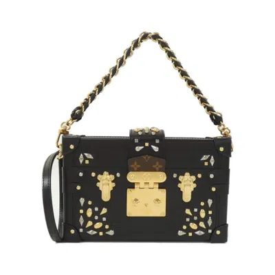 Pre-owned Louis Vuitton Black Marron Coated Canvas Shoulder Bag () In Multi