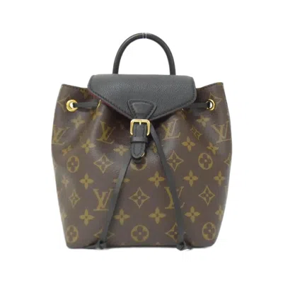 Pre-owned Louis Vuitton Black Marron Monogram Monogram Backpack ()
