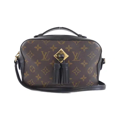 Pre-owned Louis Vuitton Black Marron Monogram Monogram Leather Shoulder Bag ()