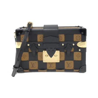 Pre-owned Louis Vuitton Black Marron Monogram Reverse Monogram Reverse Shoulder Bag ()