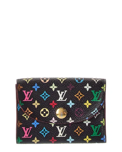 Pre-owned Louis Vuitton Black Monogram Canvas Business Card Holder (authentic Pre-loved)