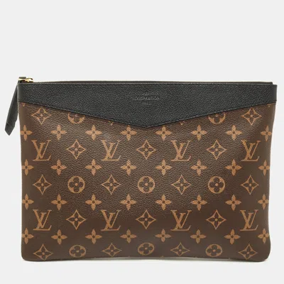 Pre-owned Louis Vuitton Black Monogram Canvas Daily Pouch