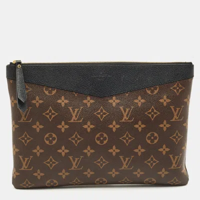 Pre-owned Louis Vuitton Black Monogram Canvas Daily Pouch