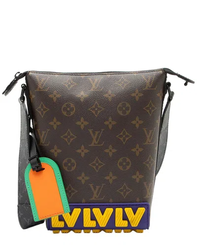 Louis Vuitton Black Monogram Canvas Limited Edition Rubber Cruiser Messenger  (authentic Pre-loved)
