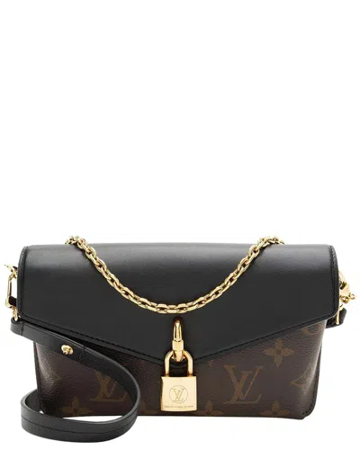Louis Vuitton Black Monogram Canvas Padlock On Strap (authentic Pre-loved)