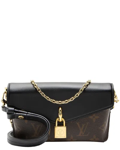 Pre-owned Louis Vuitton Black Monogram Canvas Padlock On Strap (authentic Pre-loved)