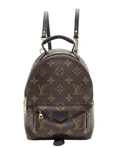 Pre-owned Louis Vuitton Black Monogram Canvas Palm Springs Mini Backpack (authentic Pre-  Loved)