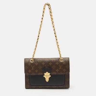 Pre-owned Louis Vuitton Black Monogram Canvas Victoire Bag