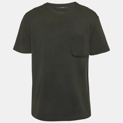 Pre-owned Louis Vuitton Black Monogram Cotton 3d Pocket T-shirt L