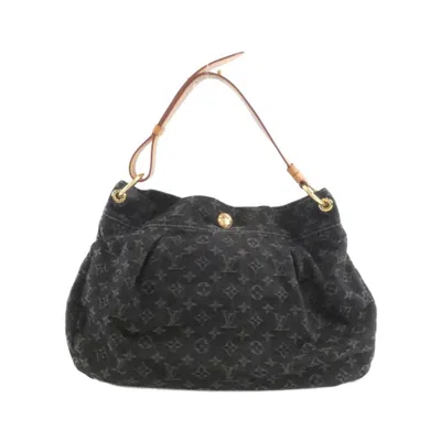 Pre-owned Louis Vuitton Black Monogram Denim Shoulder Bag ()