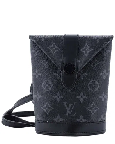 Louis Vuitton Black Monogram Eclipse Canvas Envelope Pouch (authentic Pre-  Loved)