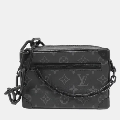 Pre-owned Louis Vuitton Black Monogram Eclipse Canvas Mini Soft Trunk Shoulder Bag