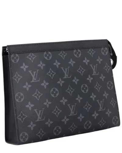 Louis Vuitton Black Monogram Eclipse Canvas Pochette Voyage Mm