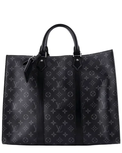 Louis Vuitton Black Monogram Eclipse Canvas Sac Plat Nm 24h (authentic Pre-  Loved)