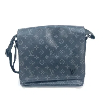 Pre-owned Louis Vuitton Black Monogram Eclipse Canvas Shoulder Bag ()