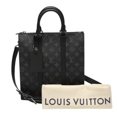 Pre-owned Louis Vuitton Black Monogram Eclipse Canvas Shoulder Bag Tote Bag () In Black, Monogram Eclipse