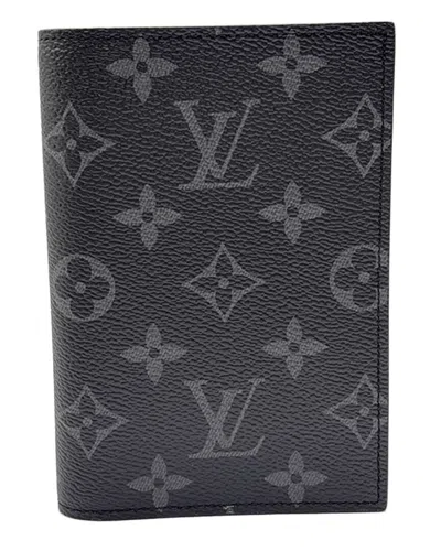 Louis Vuitton Black Monogram Eclipse Card Case (authentic Pre-loved)