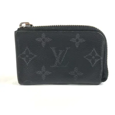 Pre-owned Louis Vuitton Black Monogram Eclipse Coin Purse/coin Case ()