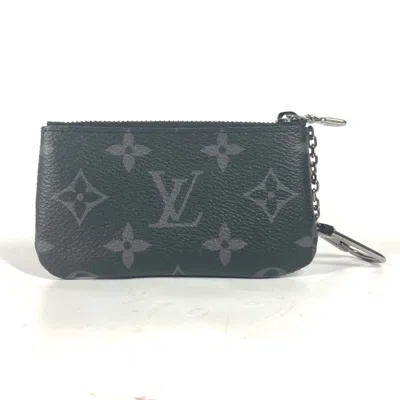 Pre-owned Louis Vuitton Black Monogram Eclipse Coin Purse/coin Case ()